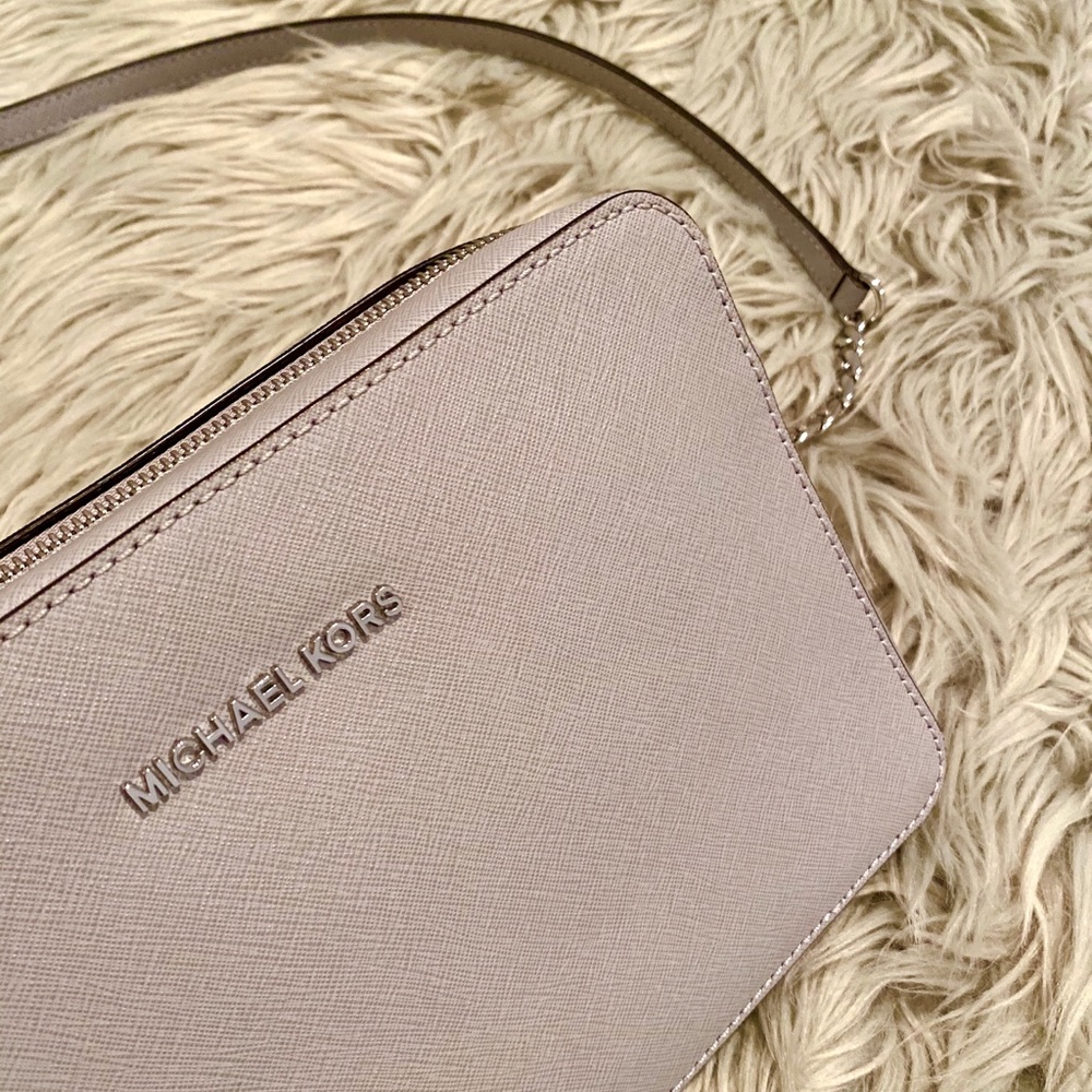 MK Jet Set Large Saffiano Leather Crossbody